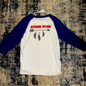 Native American T-shirt size medium 3/4 sleeve. Warrior nation